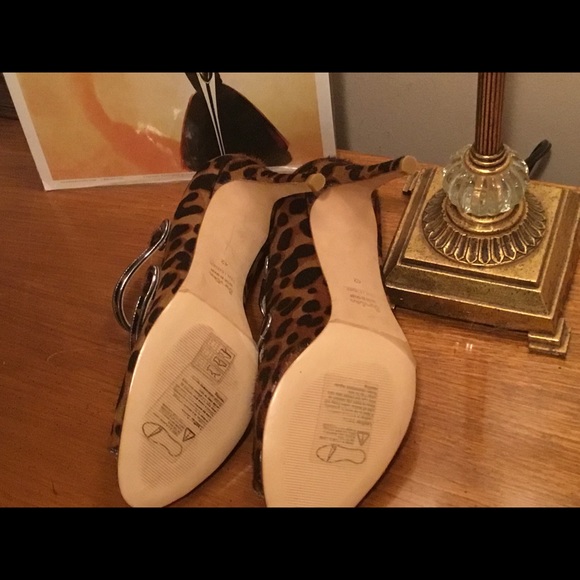 Boden Cordelia Ponyhair Leopard Heels 42 True 11 - Picture 8 of 8